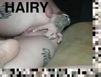 cum on hairy pussy