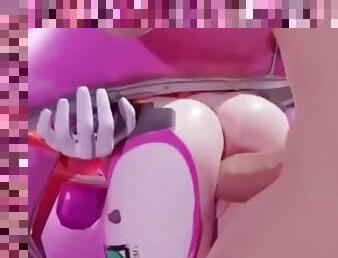 D.VA GETS STUCK IN HER MECH THEN ANAL FUCKED