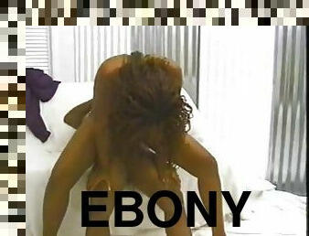 Ebony babe gets fucked by a big black cock