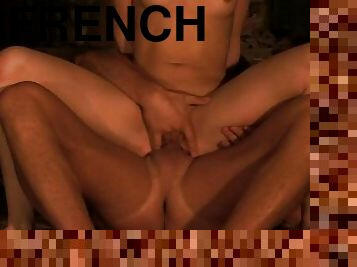 French Girlfriend Sucks Muscular Guy's Dick And Rides Hard