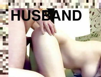 Husbands Cock is to Big for British Hotwife she moans Doggy