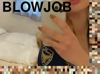 Sexy uniformed policewoman
