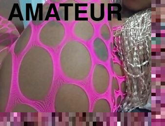 cul, masturbation, amateur, anal, ébène, ados, maison, black, horny, solo