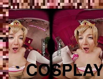 VR Conk Sexy Blake Blossom Gets Pounded Hard In Mario Princess Peach Cosplay VR Porn Parody