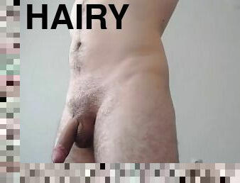 Straight boy hairy chest and thick cock