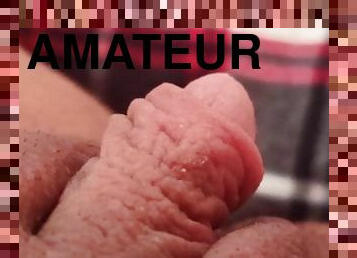 FTM big cock masturbation close up