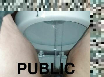 PinkMoonLust Stands to Pee Taco Burrito Shop Public Bathroom Restroom Hairy Bitch Standing Piss Bush