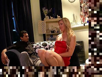 Interracial dicking with a hot blonde girlfriend - Jessica May