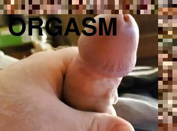 Stroking my cock until orgasm