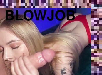 Petite Blonde Girl Make Best Blowjob