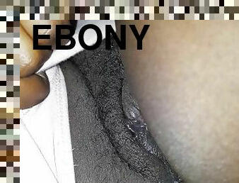 Wet ebony pussy