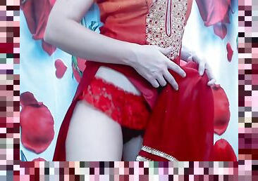 Kinky Cutie Seduces In Sexy Red Dress Webcam