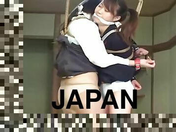 Japanese Slave Girls Bound Together