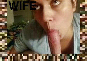 Slut wife Sucking Amazing Dick