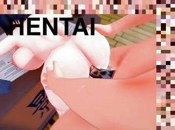 I Catch the Horny Spa Receptionist and Fuck her POV - Hentai Hot Animations