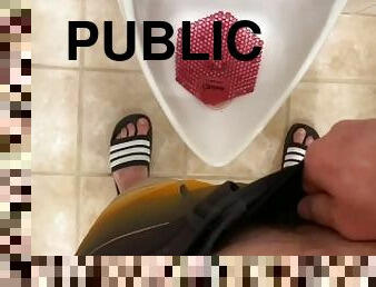 WATCH ME PEE IN A MEN’S PUBLIC BATHROOM