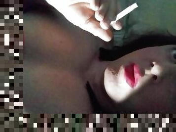 LolaShemale74 Fetish Smoking and Cum