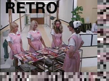 Kinky Retro Nurse Cris Cassidy Gets Facialized Twice