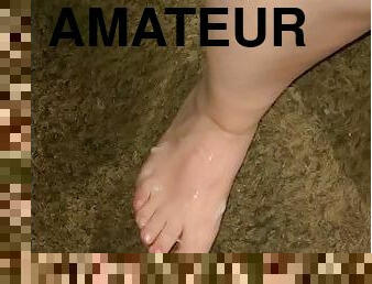 I cum so hard all over Amateur Latina whore’s sexy feet (cumshot) ????????????????