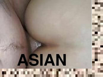 Asian yum yum deep anal creampie