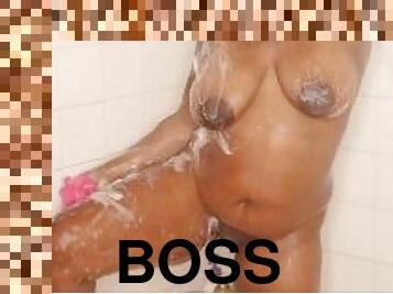 SHOWER WITH LADY BOSS