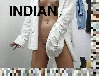 Beautiful Erotic Indian College Girl Simran Showing Her Juicy Natural Tits