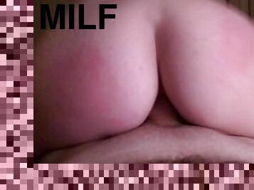 MILF Enjoying thick cock up her ass