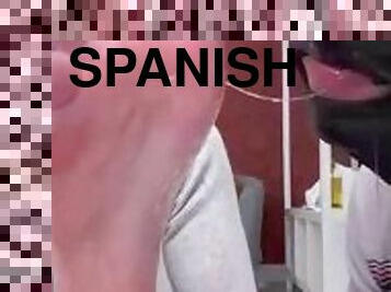 CUTE SPANISH GUY SUCKS MT FEET