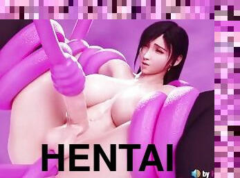 Futa Tifa Hentai 3D Anal with sound