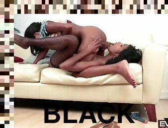 Sweet black pussy two virgin wet pussies, grinding, kissing, licking, fucking and cumming all over!