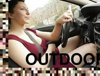 Yanks Jenny Masturbating In The Car