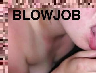 offentlig, student, blowjob, bil, cum, sperm