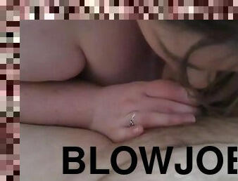 Morning blow job