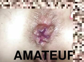 cul, amateur, anal, jouet, couple, blonde, bout-a-bout