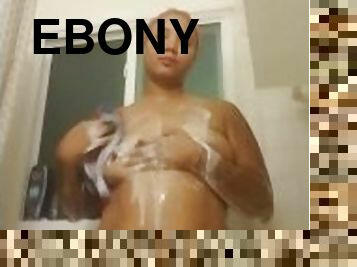 Slutty Ebony Giantess Shower Tease