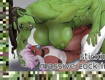 Wholesome self facial CEI with futa orc GF (+ feral climax) \Chastity feminization Anal JOI/ UPDATE