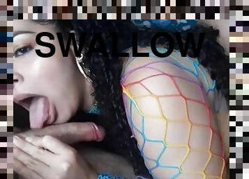 Swallowing A Fans Dick @Jesmarie420