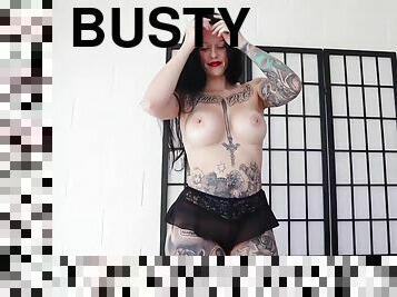Busty Brunette Pron Video 111