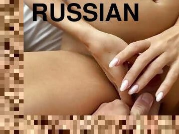Big dick in tight pussy POV -russian wife drilled