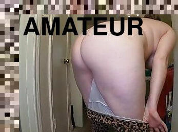 amatør, anal, milf, fingering, solo, afklædning