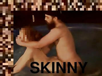 Perfect Ass Redhead Goes For A Late Night Skinny Dip - No Audio Sorry :(