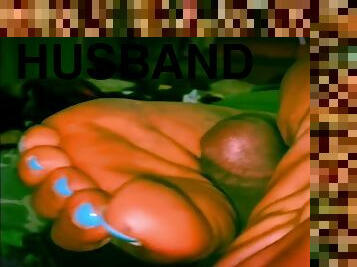 Husband Fuck Her Feet Fetish Gone Wild Bbw Wife Beautiful Exotic Soles & Toes Get Fucked & Bust On