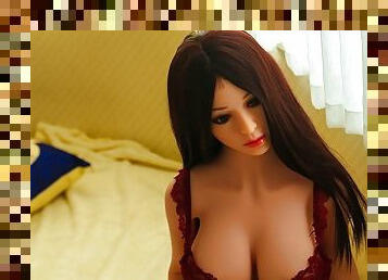 Thick Sex Dolls Teen Brunette has Big Boobs and Cute face