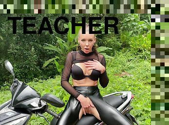 Took My Teacher To The Jungle After Class And Fucked Her Hard