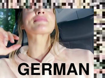German Girl Secretly Masturbate In Taxi