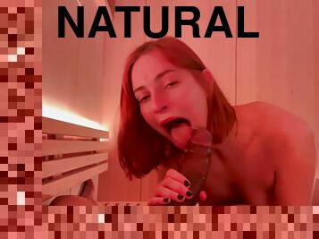 Dolly Dyson - Cute Natural Beauty Tight Pussy Fucked By Bbc In Public Sauna With Massive Squirt