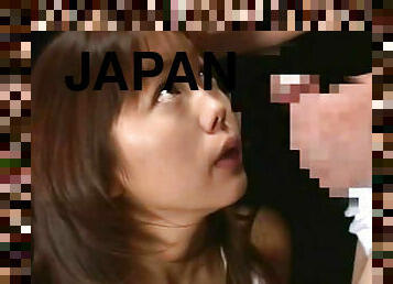 Japanese receives warm facial stimulation