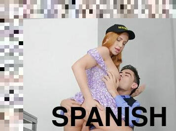 Kiara Lord enjoys sucking and riding big Spanish cock