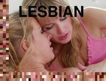 Amazing lesbian sex scene with Lilly Ford and Scarlett Sage