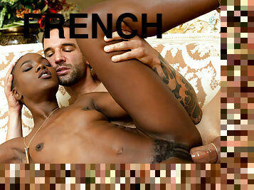 Ana Foxxx gets eaten out and fucked by tattooed French dude